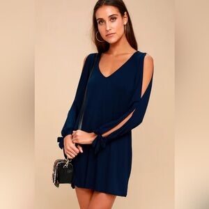 Glory of Love navy dress (lulus)